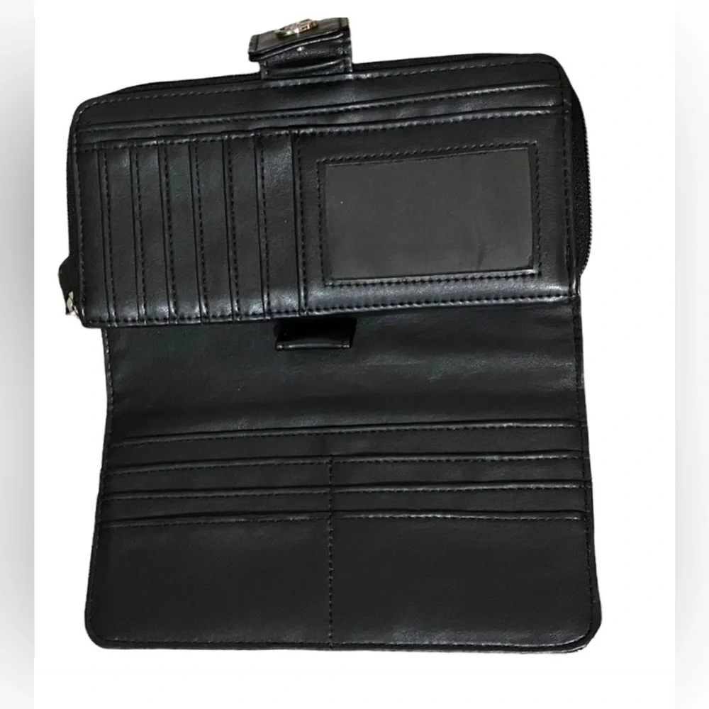 Giani Bernini wallet Red black and tan plaid, new with tags - Picture 4 of 7